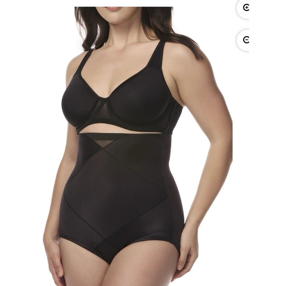 Cupid Shapewear Tummy Tuck 3XL Black Hi Waist Brief Extra Firm Control NWT
